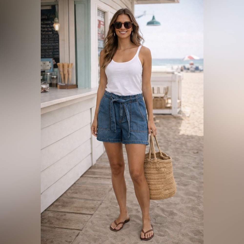Banana Republic Dark Blue Jean Shorts NWT